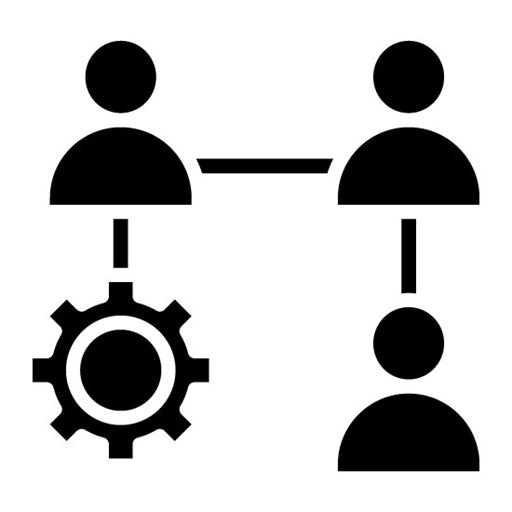 Working Together Glyph Icon