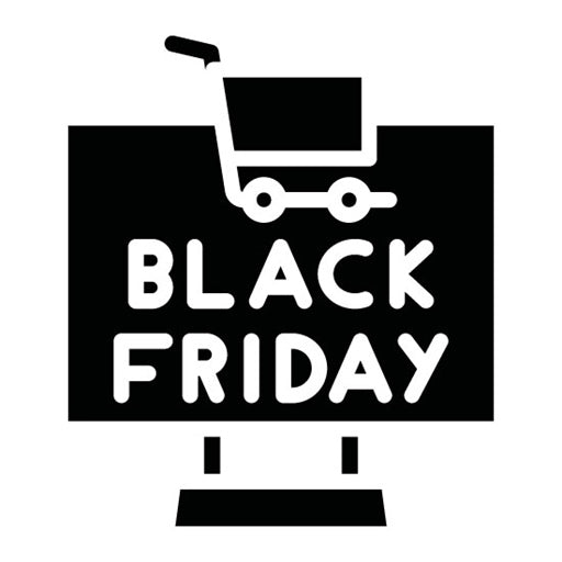 Black Friday Sale Glyph Icon