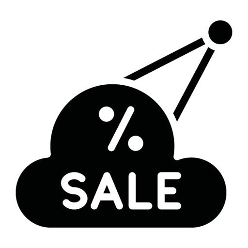 Christmas Sale Glyph Icon