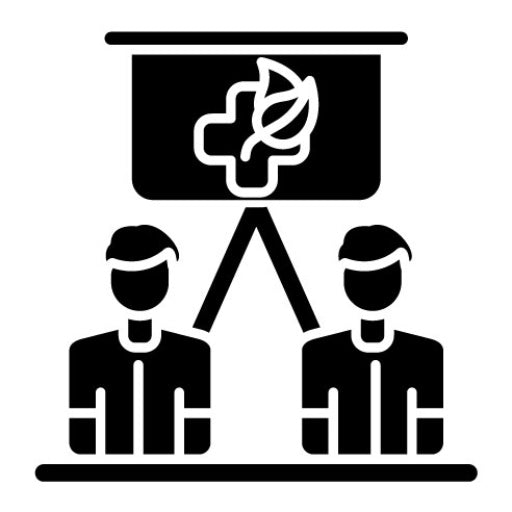 Alternative Medicine Conference Glyph Icon