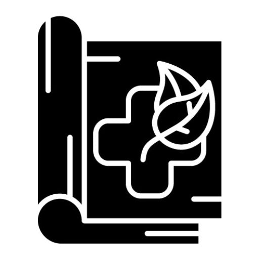 Alternative Medicine Magazine Glyph Icon