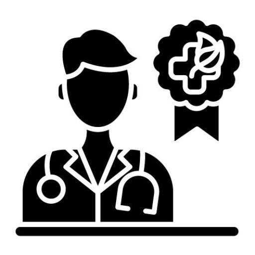 Certified Practitioner Male Glyph Icon