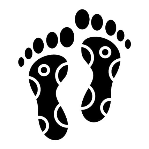 Reflexology Glyph Icon | Alternative Medicine