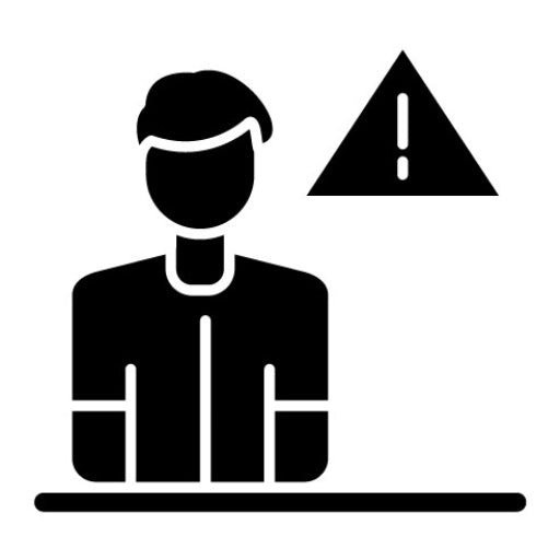 Risks Glyph Icon