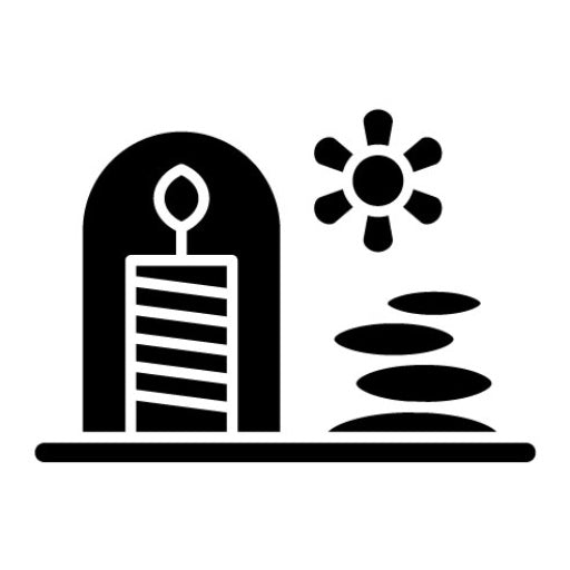 Spa Town Glyph Icon