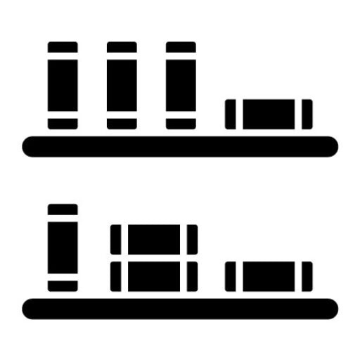 Library Glyph Icon | University