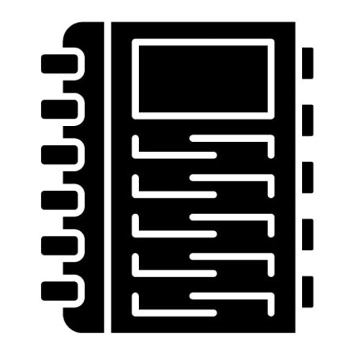 Textbook Glyph Icon | University