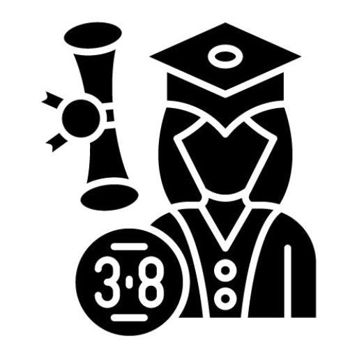 Summa Cum Laude Glyph Icon
