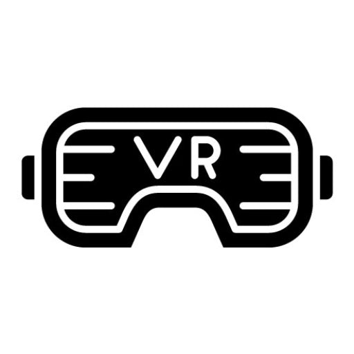 Vr Glyph Icon | Media Agency