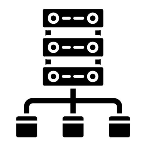 Data Modeling Glyph Icon | Media Agency