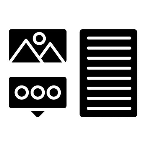 Social Media Management Glyph Icon