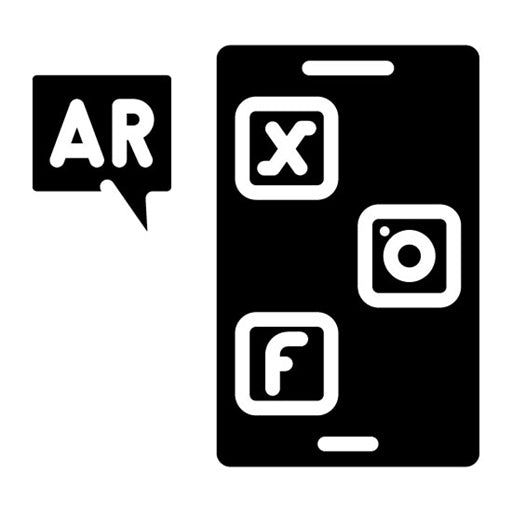 Ar Social Glyph Icon