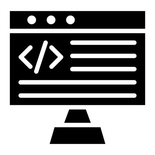 Coding Glyph Icon