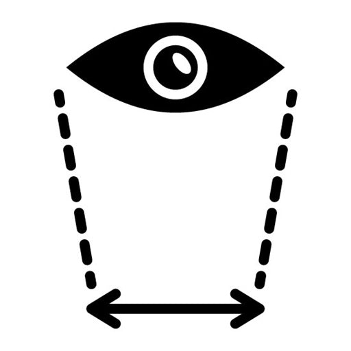 Field Of View Glyph Icon