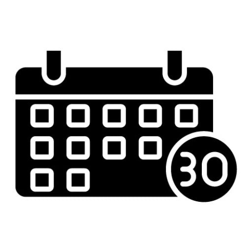 30 Day Challenge Glyph Icon