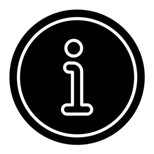 Accurate Info Glyph Icon