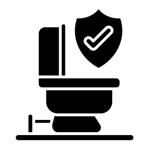 Bathroom Safety Glyph Icon
