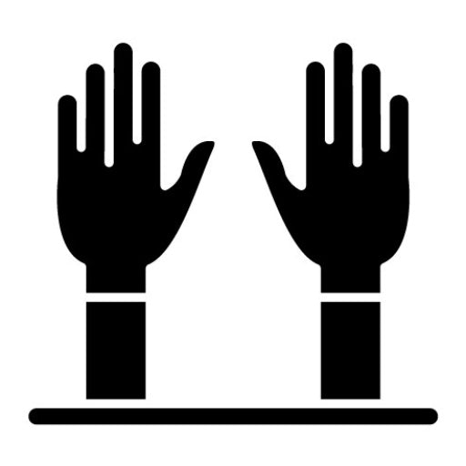 Exam Gloves Glyph Icon