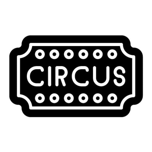 Banner Glyph Icon | Circus