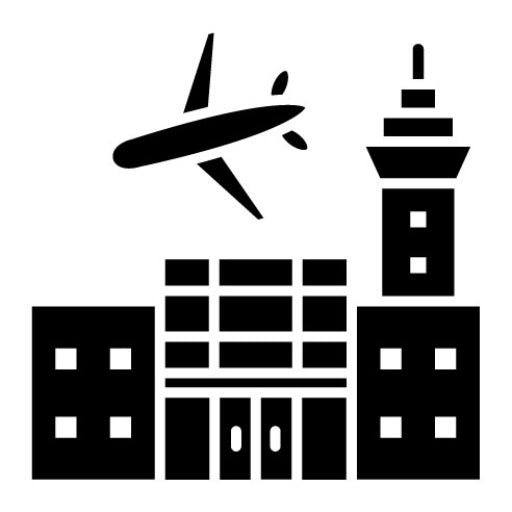 Airport Glyph Icon