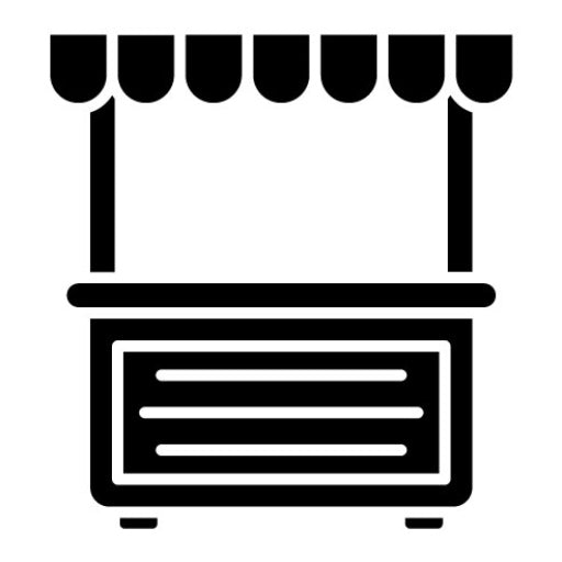 Booth Glyph Icon