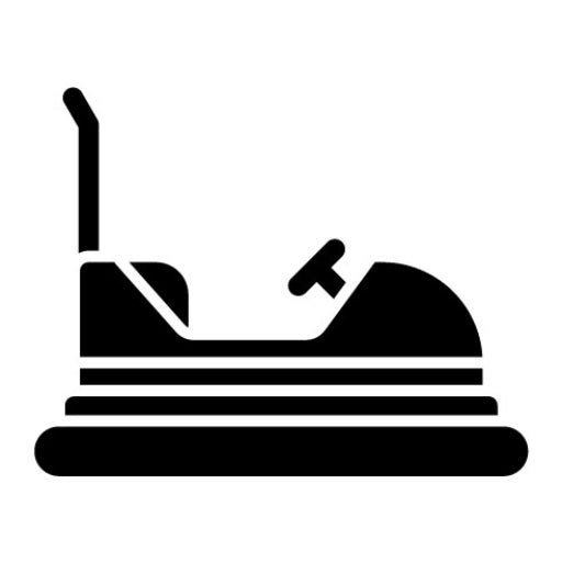 Bumper Cars Glyph Icon | Circus