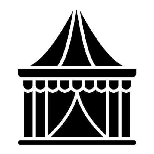 Tent Glyph Icon | Circus
