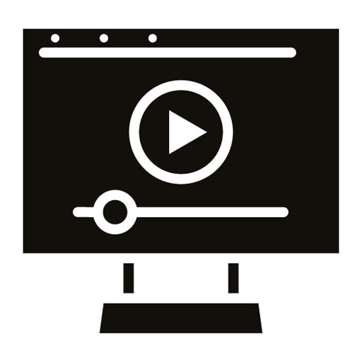 Digital Media Glyph Icon