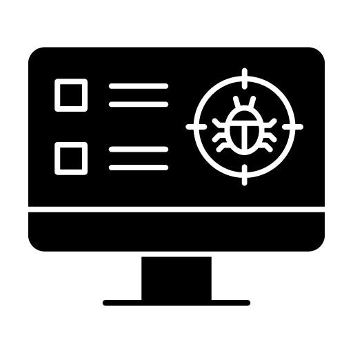 Virus Scan Glyph Icon