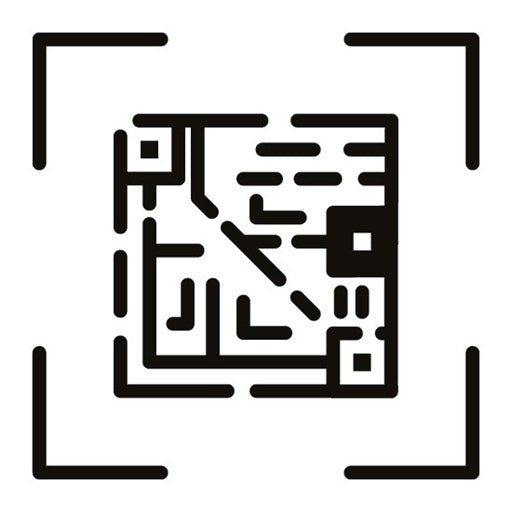 Qr Code Glyph Icon | New Media