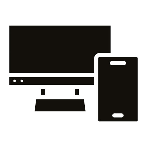 Responsive Design Glyph Icon | New Media