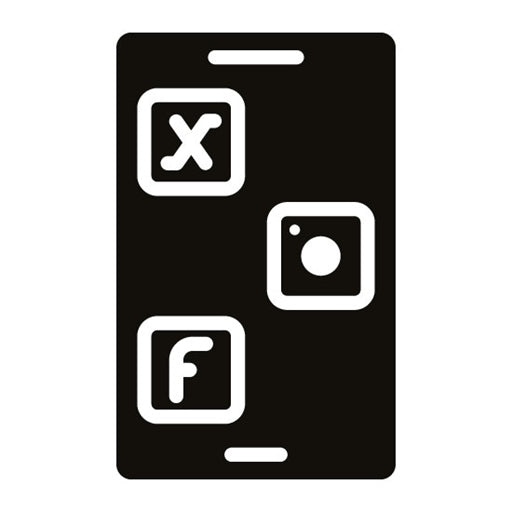 Social Media Glyph Icon | New Media