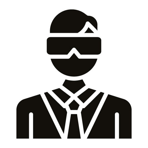 Virtual Reality Glyph Icon | New Media
