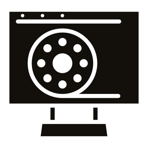 Web Series Glyph Icon