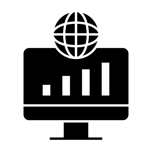 Worldwide Traffic Glyph Icon