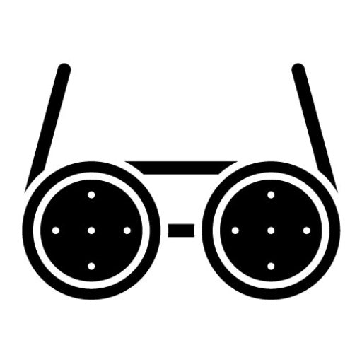 Glasses Blind Glyph Icon