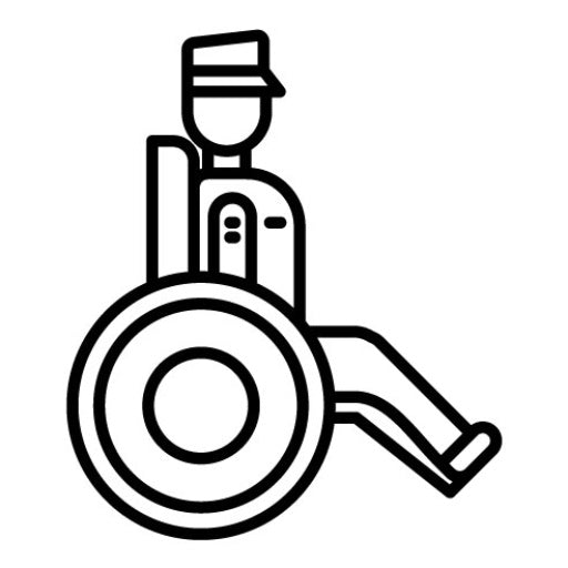 Veteran In Wheelchair Icon