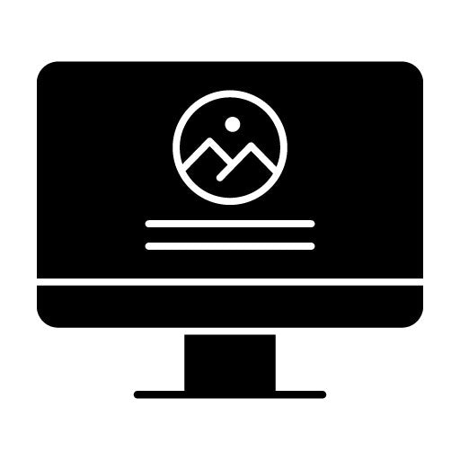 Computer Website Glyph Icon