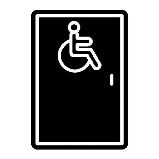 Wheelchair Accessible Glyph Icon