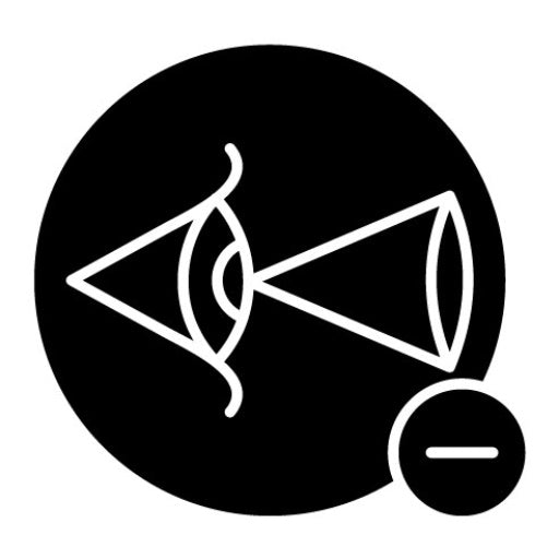 Astigmatism Glyph Icon