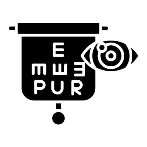 Book An Eye Exam Glyph Icon