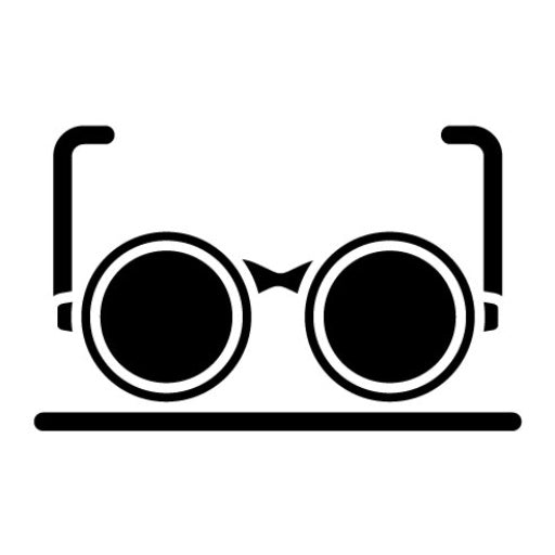 Glasses Glyph Icon | Optometrist