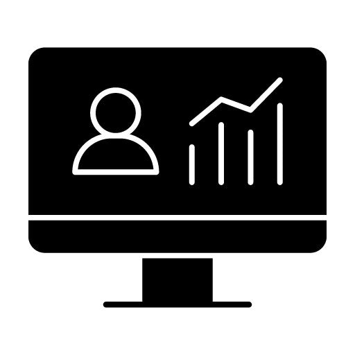 Website Traffic Glyph Icon