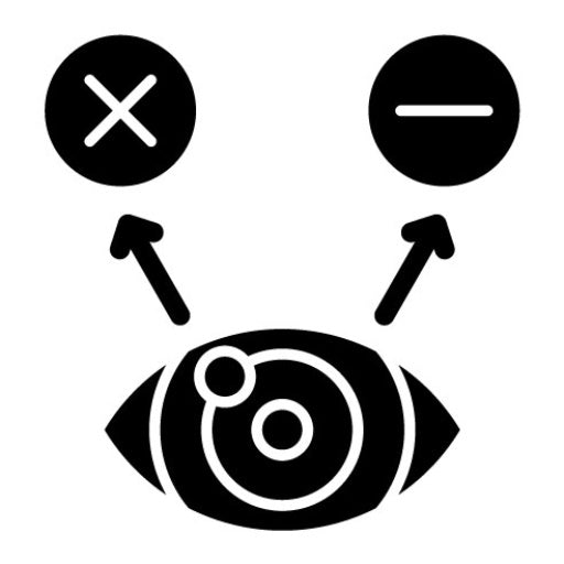 Stereo Vision Glyph Icon