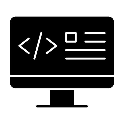 Web Coding Glyph Icon