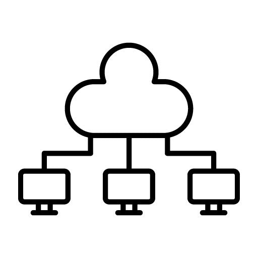 Web Hosting Cloud Computing Icon