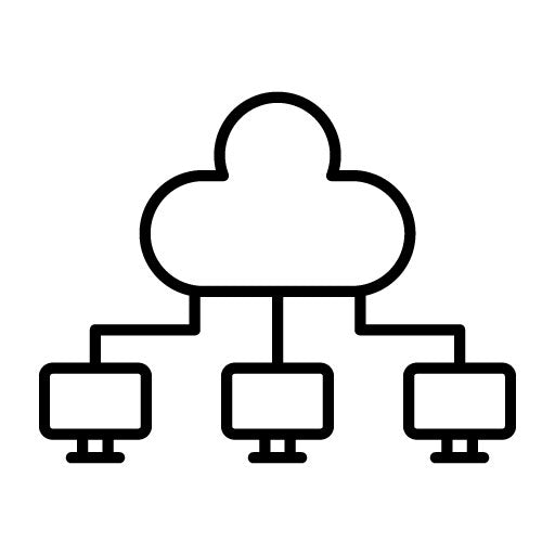 Web Hosting Cloud Computing Icon