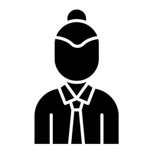 Account Executive Female Glyph Icon