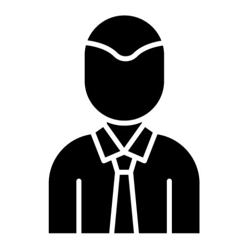 Account Executive Male Glyph Icon