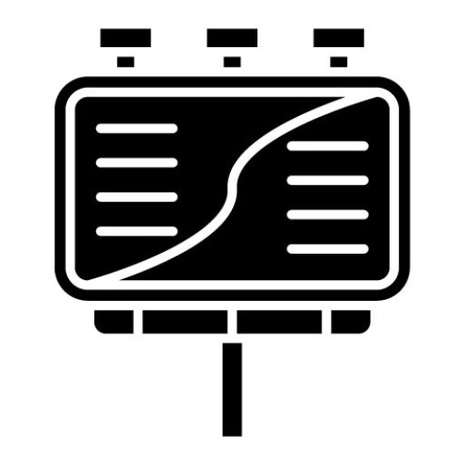 Billboard Glyph Icon | Modelling Agency
